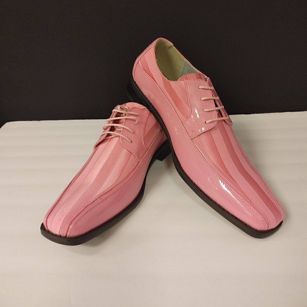 MEN'S VIOTTI STRIPED PATENT TUXEDO OXFORD 15